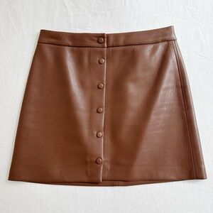 Wilfred Brown Mini Skirt